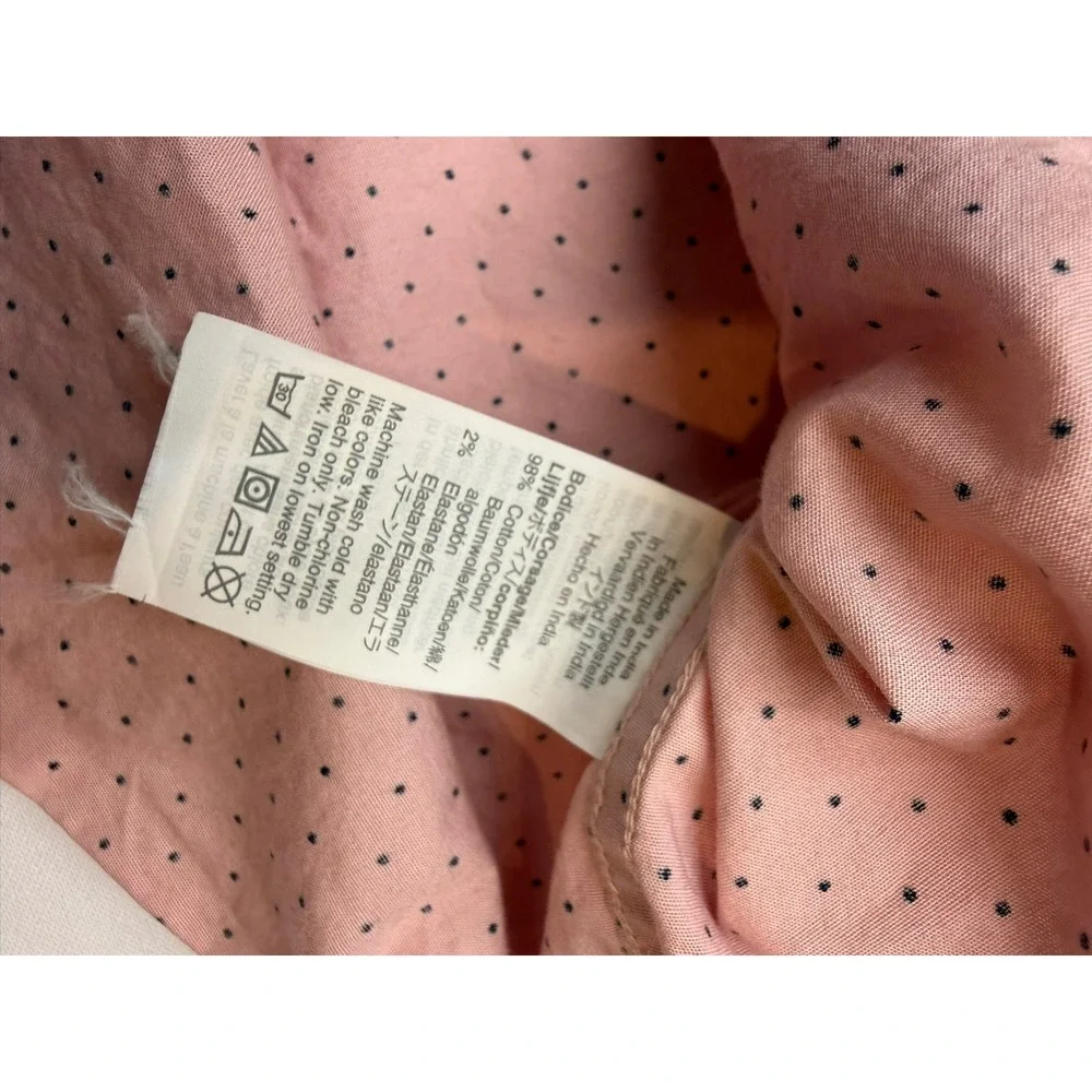 JCREW Mens Medium Slim Fit Pink Rose Polka Dot Short Sleeve Button Up Shirt Z14